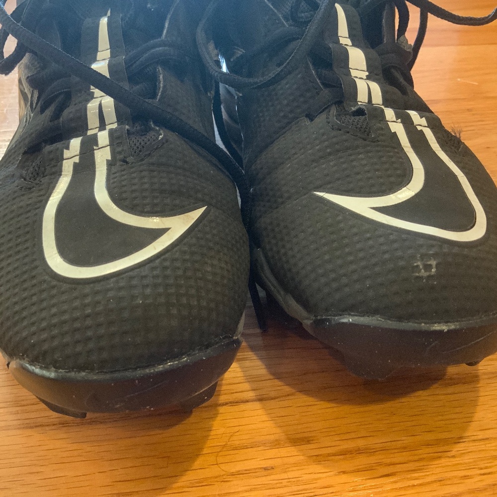 Nike Alpha Menace Shark 3 Cleats Size 10 Black/White/Grey - Picture 5 of 8